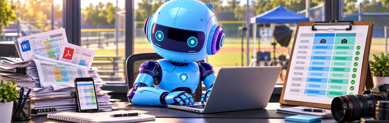 Peter, An Ai Robot, Turns A Stack Of Messy League Files Into A Clean Picture Day Schedule